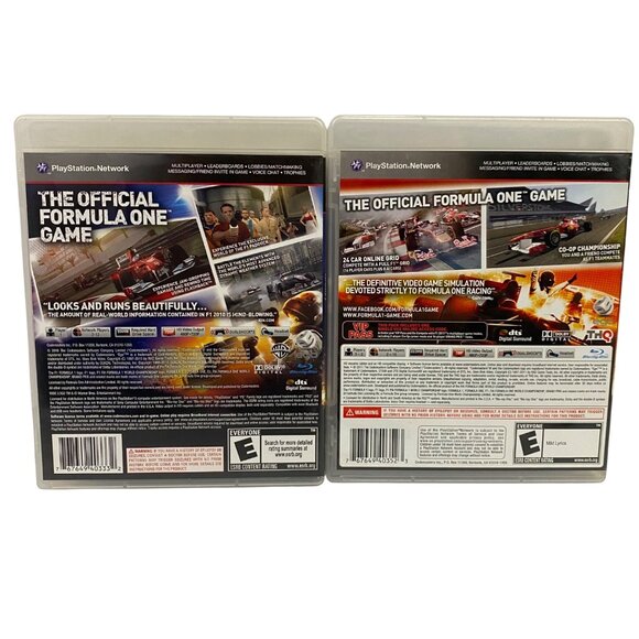 F1 2010 and F1 2011 Formula 1 Car Racing PlayStation 3 PS3 Video Game Lot of 2 - Picture 2 of 8